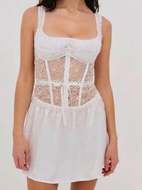 regina cut-out mini dress for love and lemons For Love & Lemons - Regina Cut-Out Mini Dress by For love and lemons